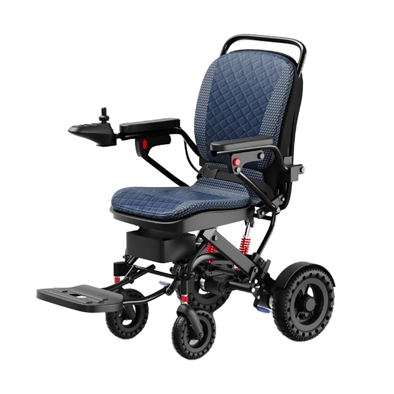 

Manufacture Offer Super Lightweight Foldable Easy PortableElectric Wheelchair For Outdoor And Indoor Use