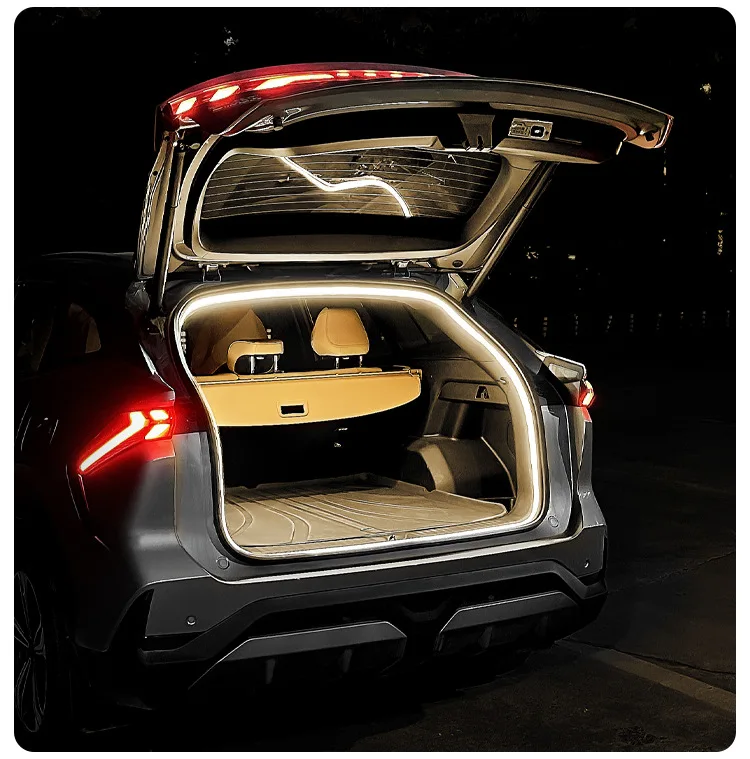 إضاءة صندوق السيارة مناسبة لسكودا كودياق جذع مصباح لتهيئة الجو تعديل شريط إضاءة مصباح للزينة اكسسوارات السيارات الداخلية #4