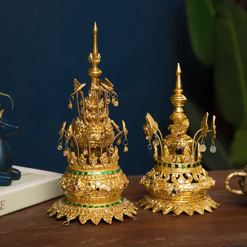 Living Room Thai Decoration Crown Thai Crafts Southeast Asia Restaurant Soft Outfit Decorations Creative Desktop Decoration