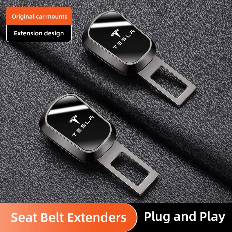 Car Seat Belt Extension Buckle Seatbelt Clip Adjustable Extender For Tesla Model 3 Highland 2023 Model S Model X Model Y