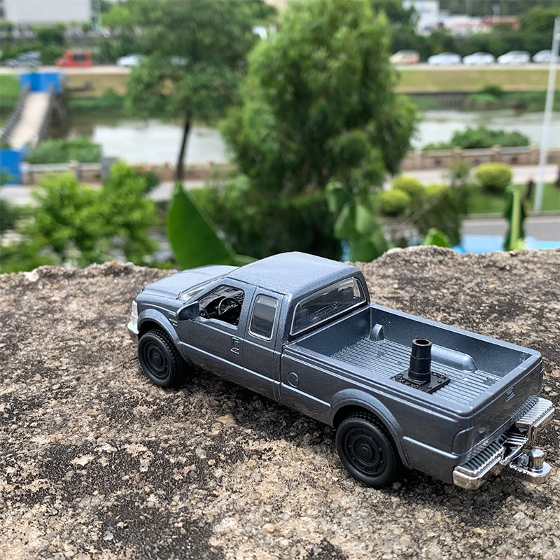 Diecast 1:43 Scale Pickup F250 Simulation Alloy Car Model Static Display Collectible Gift Ornaments Toy Souvenir