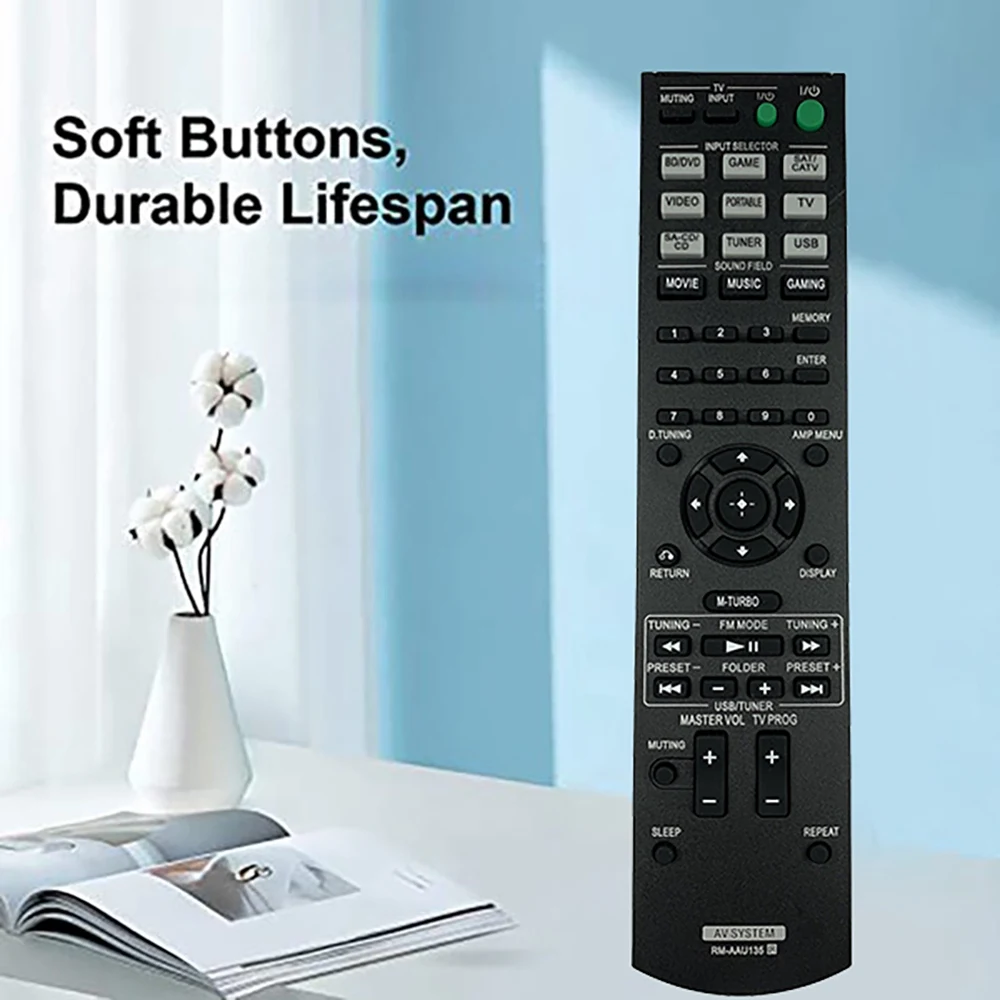 RM-AAU135 Remote Control for Sony STR-KM3 STR-KM5 AAU136 SS-MSP7M Power Amplifier Remote Control Replacement