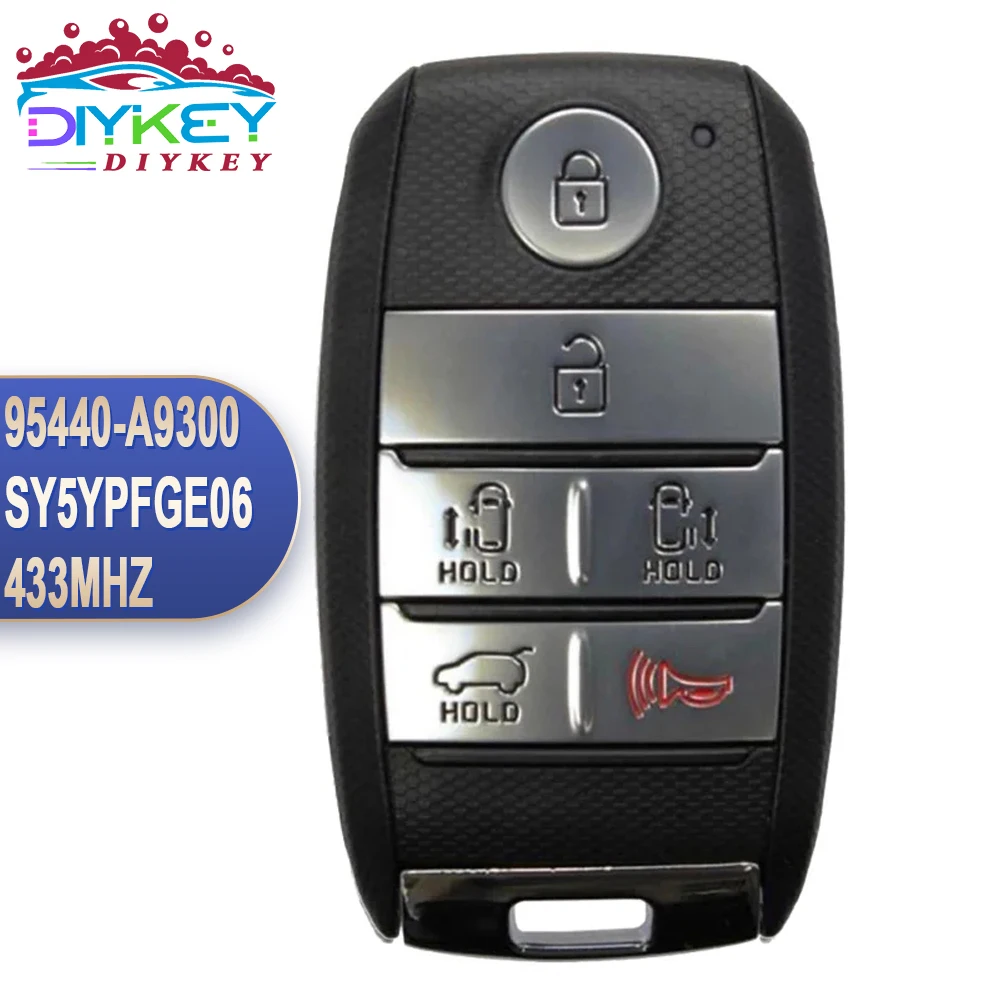 DIYKEY 95440-A9300 For KIA Sedona Carnival 2015 2016 2017 2018 2019 2020 2021 Smart SY5YPFGE06 Remote Key Fob ID47 Chip 433MHz