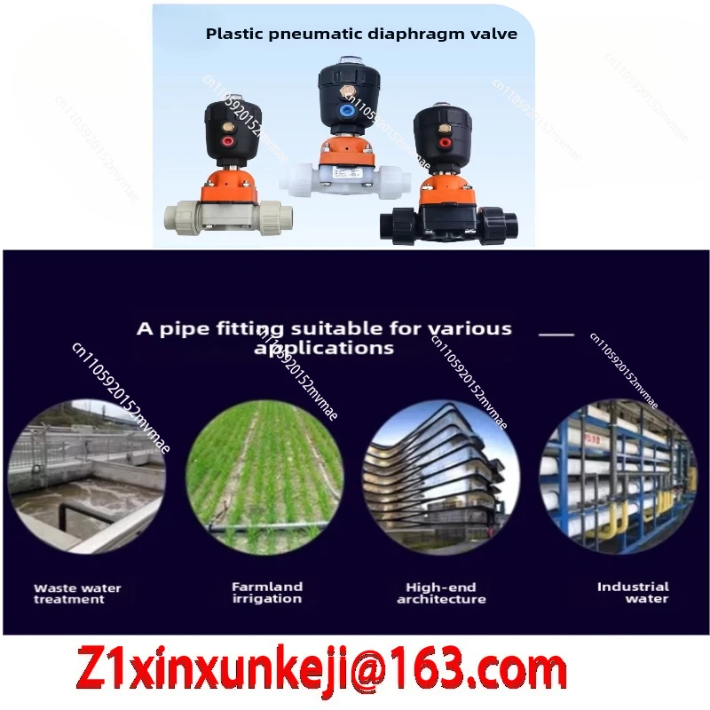 Double Acting Pneumatic Diaphragm Valve (G661X-6U): For UPVC, CPVC, PVDF, PPH Materials
