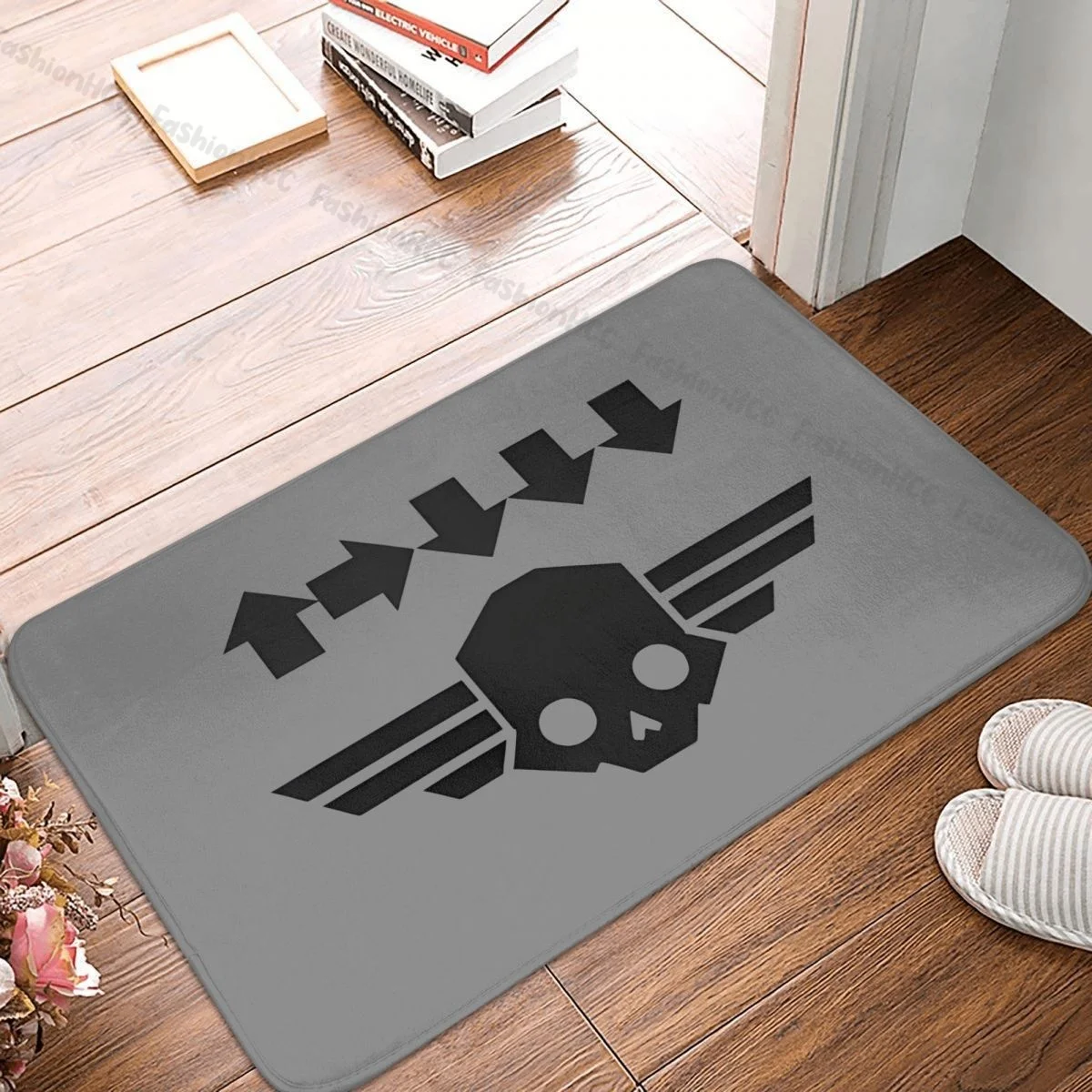 Helldivers II Games Non-slip Doormat Helldivers Logo Bath Kitchen Mat Prayer Carpet Home Pattern Decor