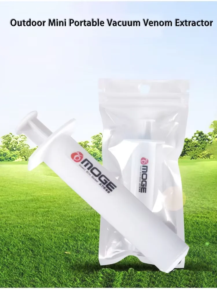 Outdoor Portable Bee Insect Bite Sting Emergency Wound Treatment Kit Mini Vacuum Venom Extractor For Outdoor Camp First Aid Kit