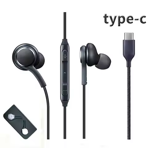For Samsung Note10 Type C Wired Earphone For Galaxy S24 S23 S21 S22 Ultra Plus IN-EAR Earbuds Headphones A54 A34 A53 Accessories