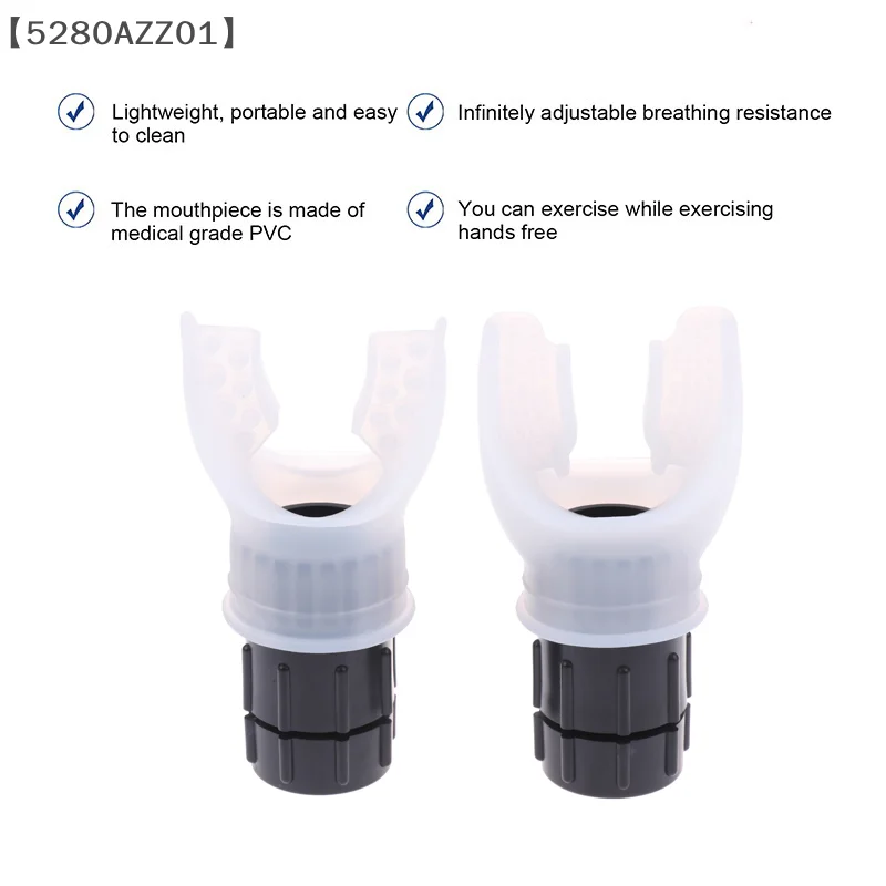 مدرب التنفس المحمول سعة الرئة مدرب التنفس في البطن قابل للتعديل المقاومة في الهواء الطلق أداة تمرين انتهاء الصلاحية