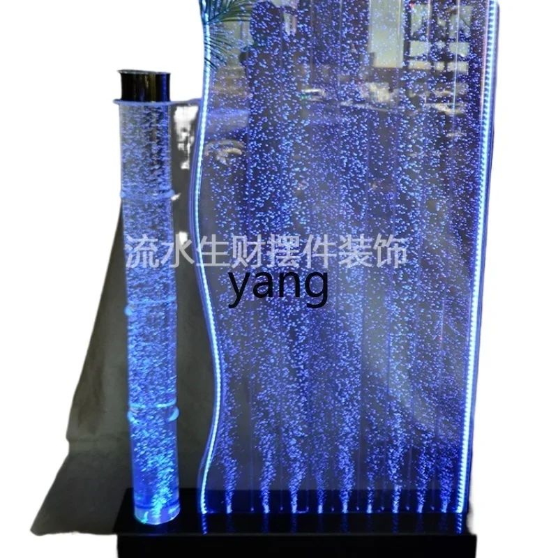 

Kxy water curtain wall bubble wall screen living room entrance fish tank partition water feature decoration ornament