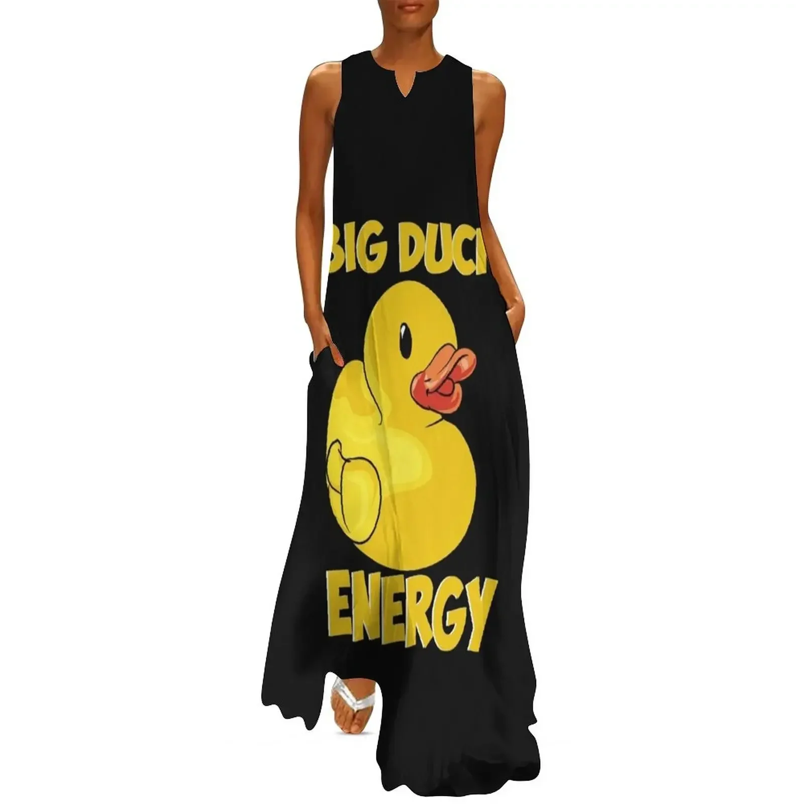 

Big Duck Energy (for dark cloths) Long Dress elegant dresses for women Clothing Long dress beach outfits for women Dress