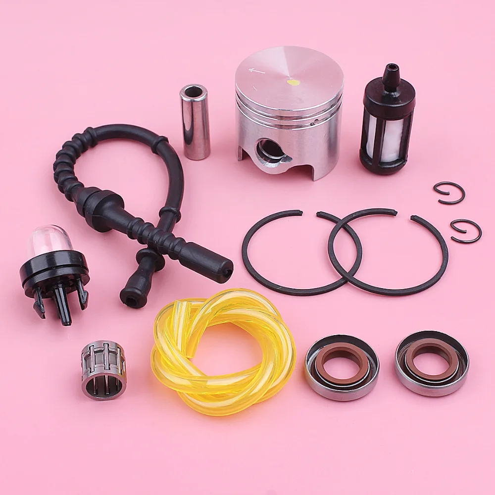 38mm Piston Kit For Stihl FS200 FS 200 Fuel Filter Line Hose Primer Bulb Oil Seal Bearing Trimmer Replace Spare Part