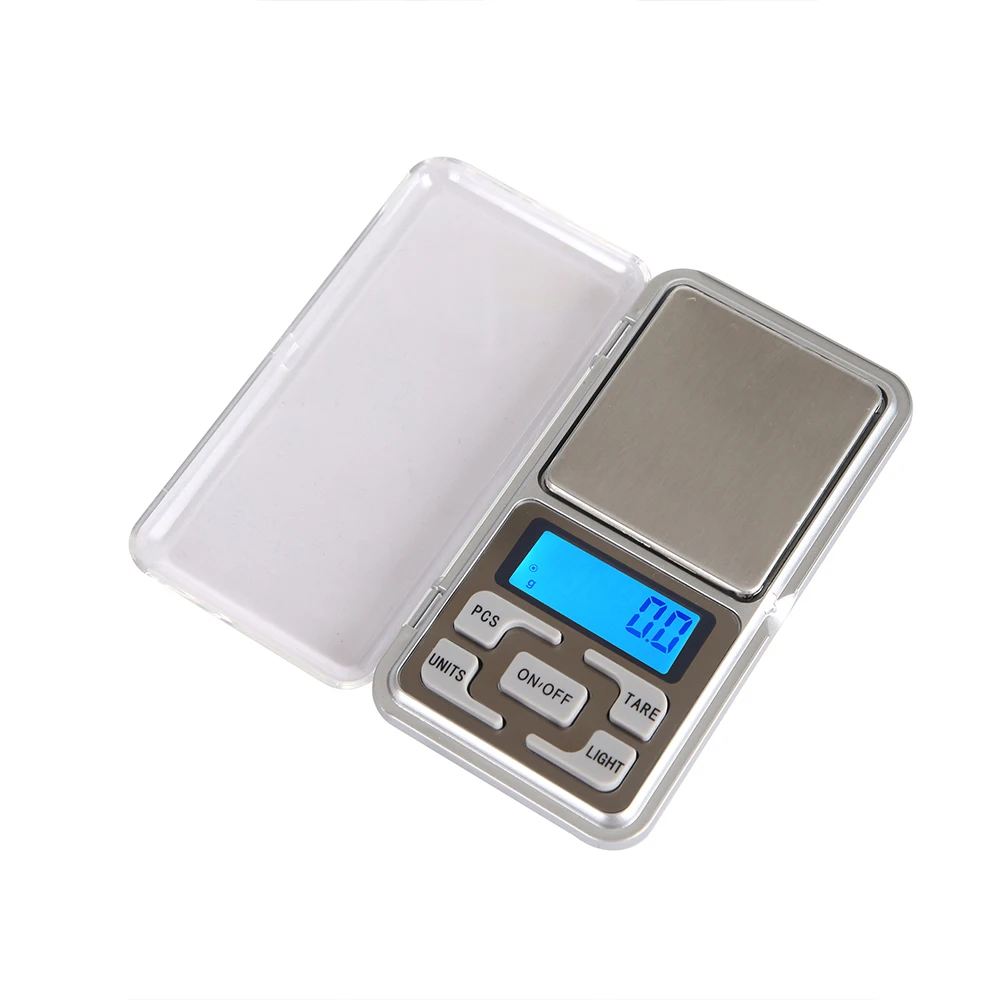 Báscula Digital portátil para joyería, pequeño dispositivo de pesaje LCD preciso para fácil transporte, Mini báscula de bolsillo de alta precisión, 500g/0,1g