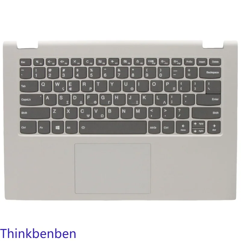 

GR Greek Backlit Keyboard Grey PL Upper Case Palmrest Shell Cover For Lenovo Ideapad C340 14 IAP IML IWL Flex-14 5CB0S17477