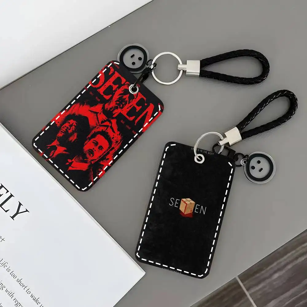 

Кожаный брелок-картхолдер для карт доступа и ключей в стиле фильма ужасов S-Se7en