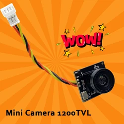 NEW product 5.8g CMOS 1200TVL Mini FPV Camera Power 5V PAL 170 degre viedo camera adjustable For RC FPV Racing Drone