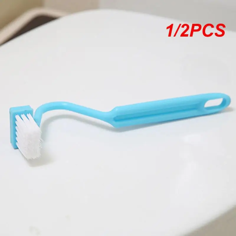 1/2PCS Extended Handle Brush V-shaped Brush Hard To Reach Corners Convenient Popular Sanitary Trend Bathroom Cleaning Tools