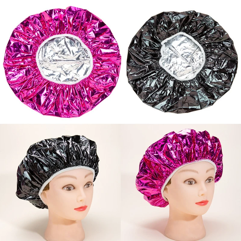 Hair Care Shower Cap Heat Insulation Aluminum Foil Hat Hair Dyeing Cap Hair Dyeing Tools Home Hair Care Constant Temperature Hat