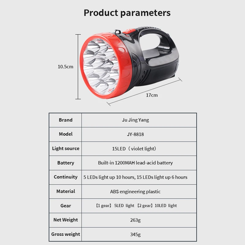 LED Purple Searchlight Catch Scorpion Lighting Flashlight Outdoor Waterproof And Rechargeable