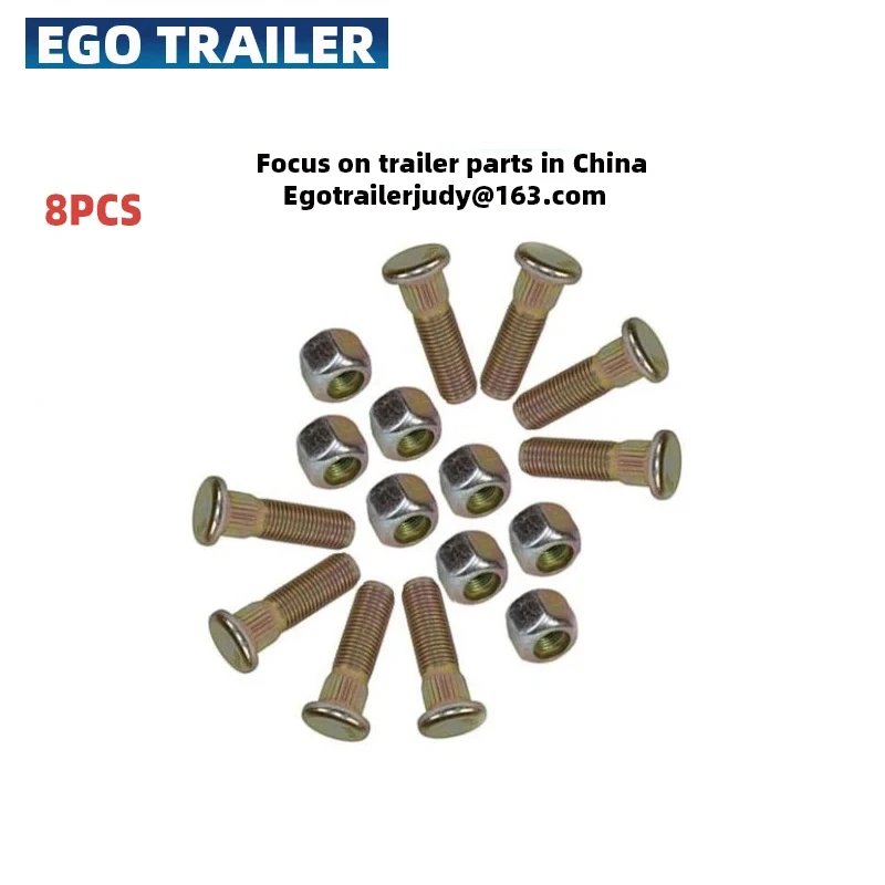 

Комплект из 8 шт. шпилек и гаек для колес 1/2-20 UNF для ступиц подвески прицепа