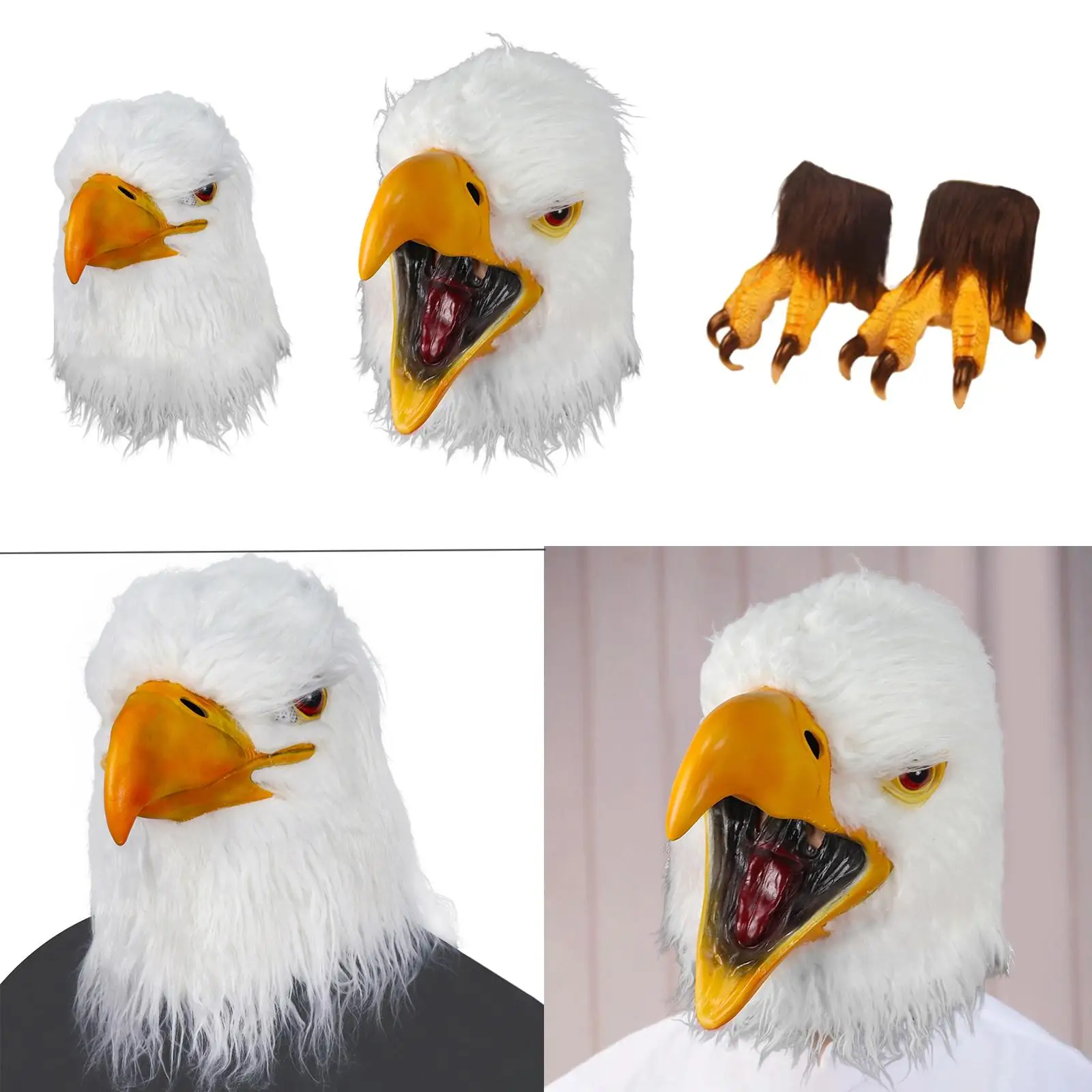 Adlermaske Kopfschmuck Fantasy Hawk Masken für Kostüm Halloween