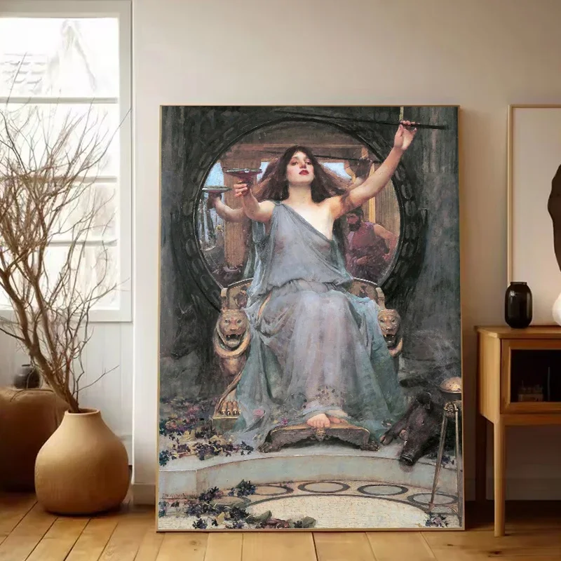 خمر قبل رافالايت امرأة صورة المشارك سيدة Godiva منتصف الصيف عشية حائط لوح رسم صورة فنية مكتب ديكور المنزل