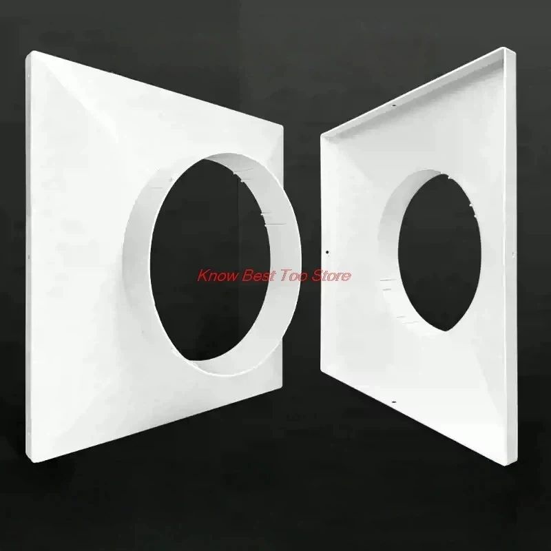 1PCS Air Conditioner Exhaust Hose Pipe Adapter Plastic Interface Connector Square To Round Air Duct Adapter 1PCS