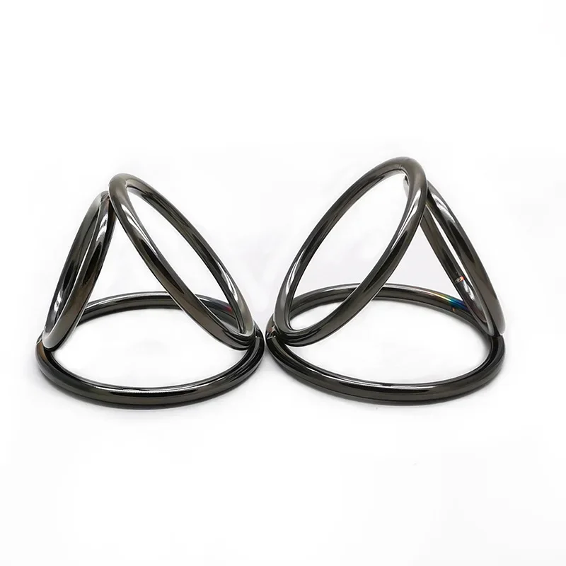 Sexy Toy Metal Color Glans 3Rings Cockring Male Chastity Device StainlessSteel Penis Plug Dick Ring Bondage Belt Delay loop