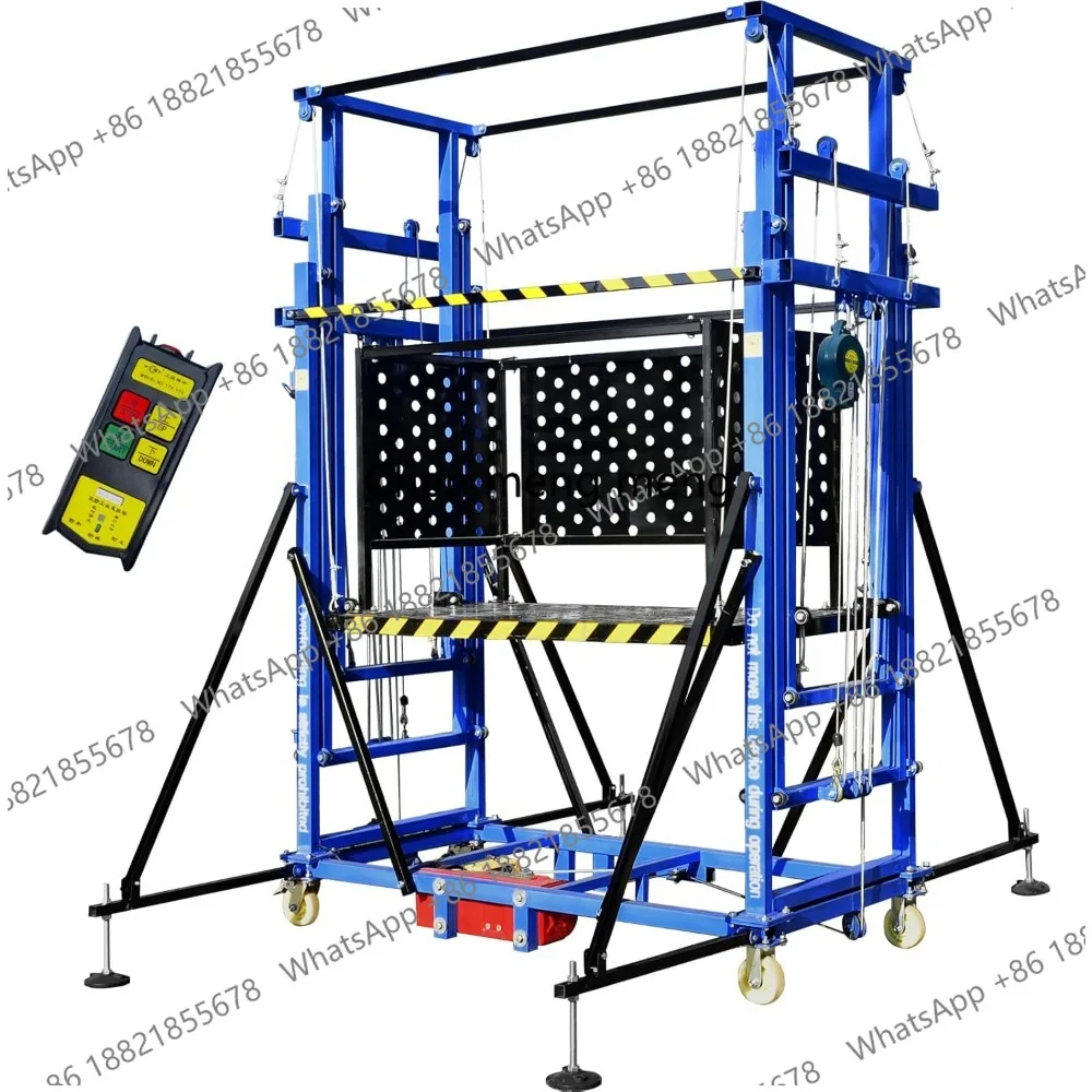 CIF Price Plataforma de polipasto eléctrico para andamio para cambiar luces, pintura, reparaciones de techos y construcción de árbolesz189