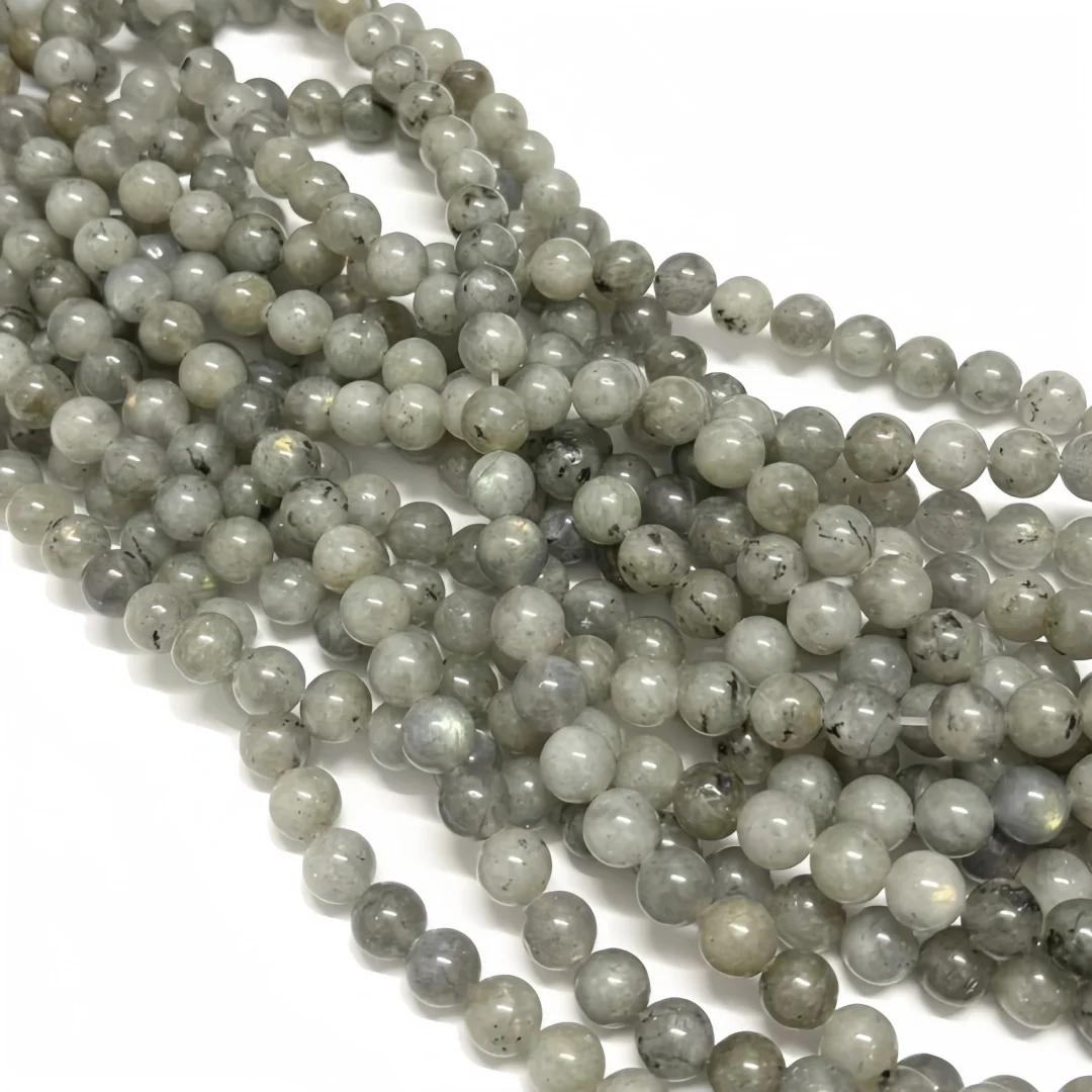 4/6/8/10mmm Labradorite Round Beads, Natural Round Semi Precious Stone Smooth Labradorite Round Beads, for making DIY jewelry