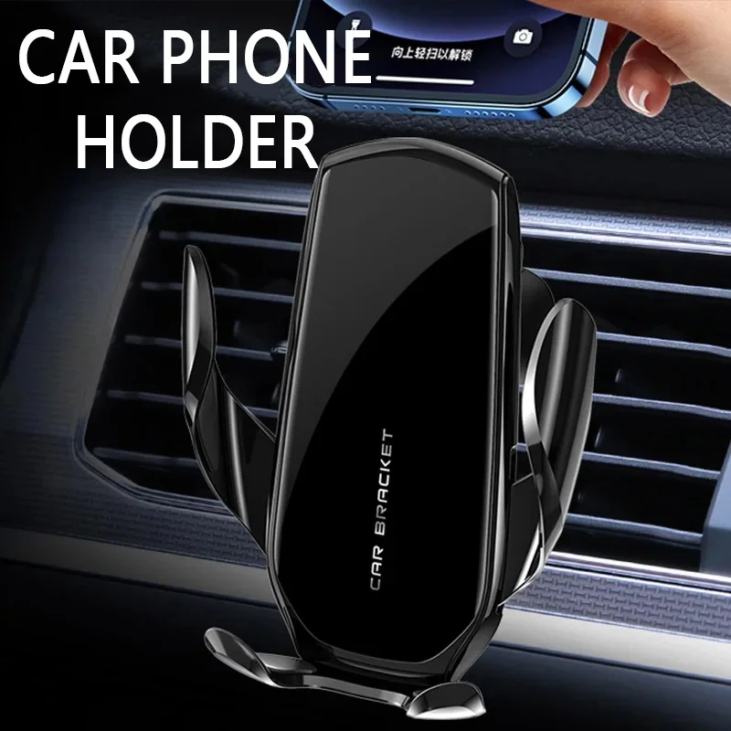 Car Phone Holder Smart Phone Stand Air Vent Gravity Car Mount GPS Support In Car Bracket For iPhone Xiaomi Samsung Huawei Realme