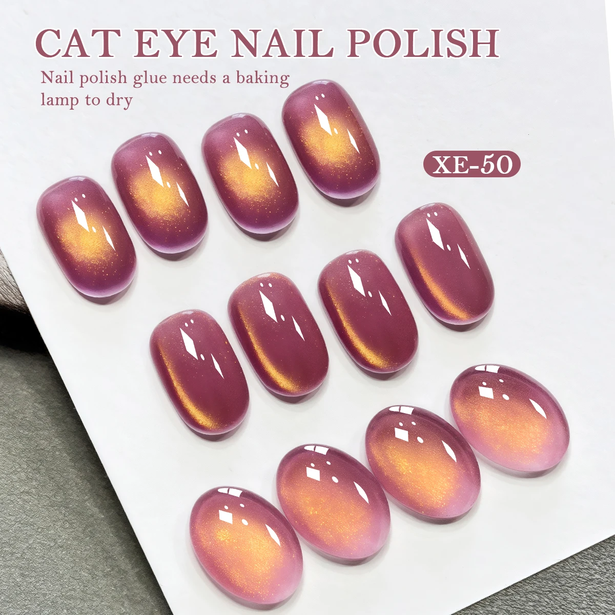 Bottiglia di polvere Fuochi d'artificio lampeggianti perle di vetro occhio di gatto # 50 gel per unghie UV super luminoso per salone di moda, occhio di gatto, lucido lucido