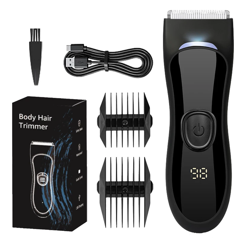 Cortadora de pelo eléctrica para hombres, máquina de corte de pelo, máquina de afeitar para el cuerpo, cortadora de pelo, peluquero, afeitadora de caballero lavable