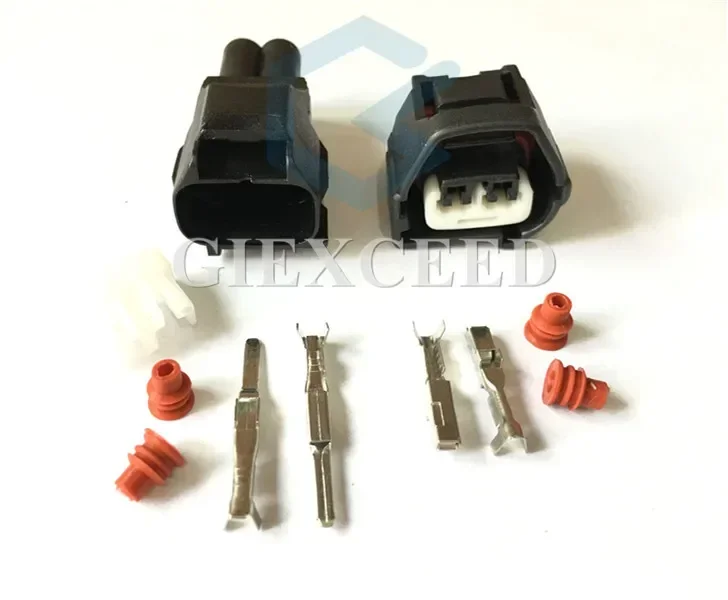 2 Sets 2 Pin AC Assembly 7283-7023-10 Female Male Automotive Connector Crank Sensor Wiring Waterproof Socket For Lexus Toyota