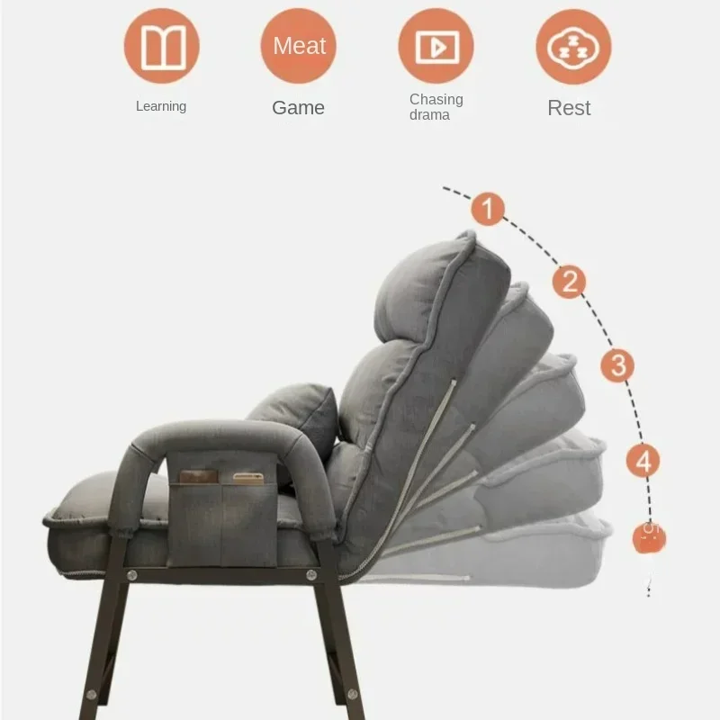 High Bearing Capacity Gaming Chair, Thickened Seat Cushion with Neck Support, Ergonomic Office Chair with Five-Speed Adjustment