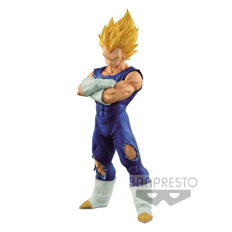 Bandai Original Banpresto Anime Dragon Ball Z Grandista Resolution of Soldiers Vegeta PVC Action Figure Model Collection Toys