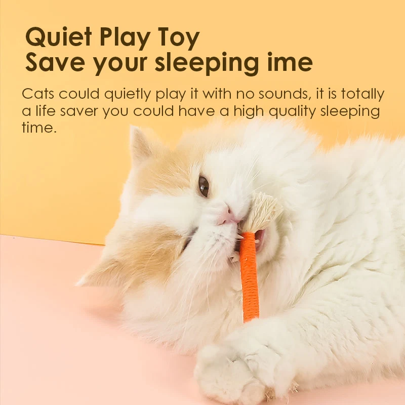 Cat Chew Toys Hand Knitting Molar Cotton Rope Toy Silvervine Cat Teaser Toy Clean Mouth Kitten Play Toy Pet Supplies Accessories