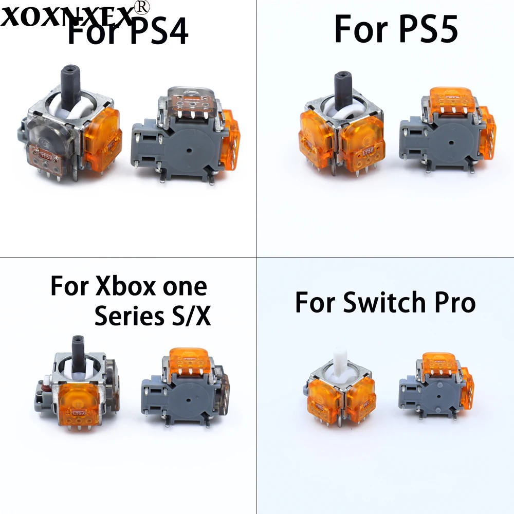 2 stks Vervanging 3D Analoge Rocker TMR Hall Elektromagnetische Joystick Voor PS4 PS5 Xbox Switch Pro Controller