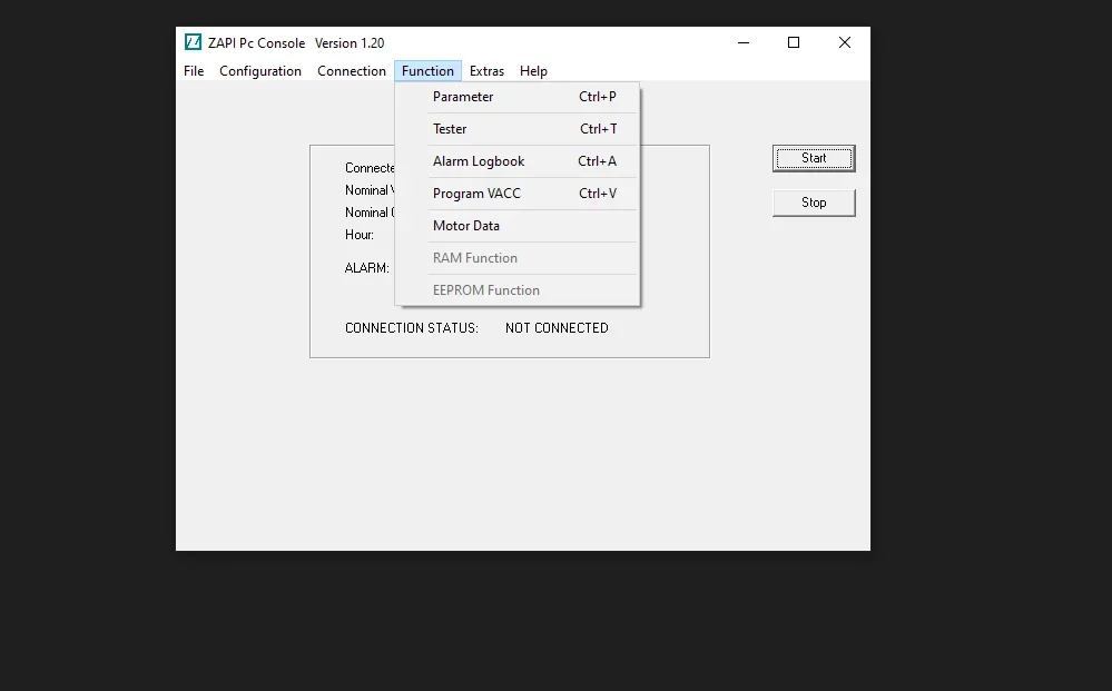

Консоль ZAPI WIN версия 1.20