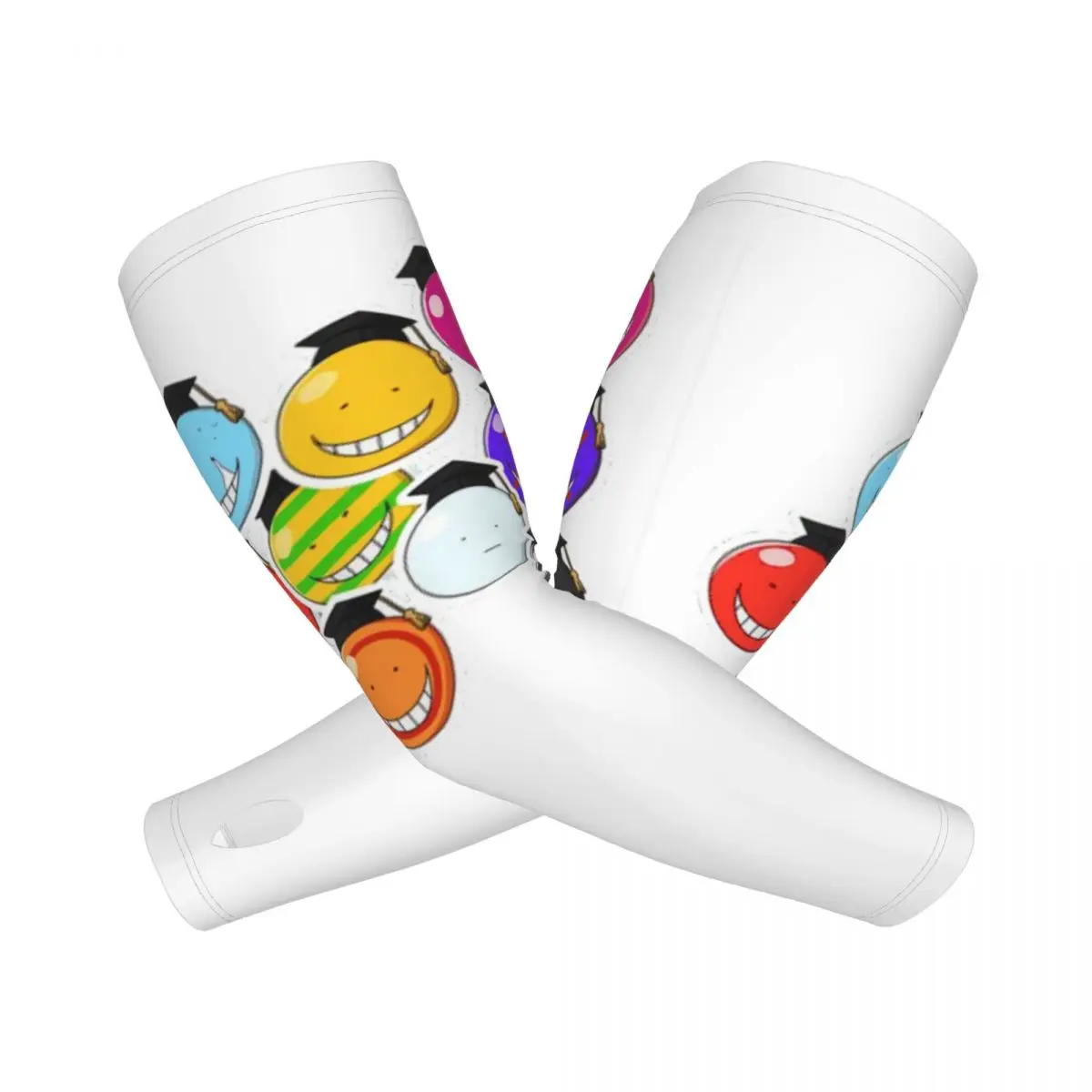 

Убийство Класс Осьминог Коро Сенсей Открытый Рукава Рукава Солнцезащитный УФ-защитный Чехол Лето Ледяной Шелк Велоспорт Татуировки Рукава