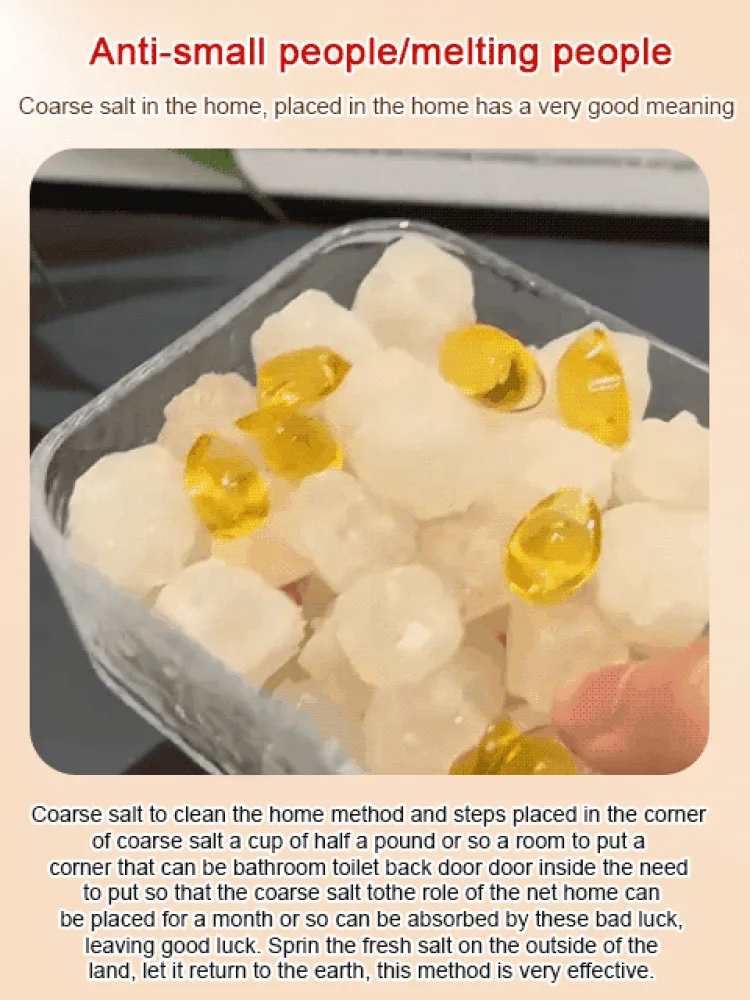أقراص الملح المحظوظة ملح المنزل إزالة المغناطيسية أساسيات هووسورمينغ تنقية المنازل الجديدة شاكر الملح الطبيعي