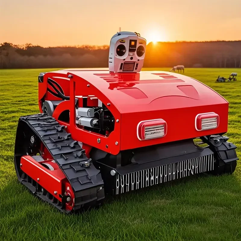 Self Propelled Industrial Grade Electric Lawn Mower Zero Turn Remote Control Grass Cutting Machine