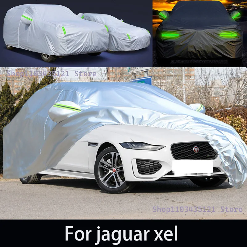 

For jaguar xel Outdoor Protection Full Car Covers Snow Cover Sunshade Waterproof Dustproof Exterior Car accessories