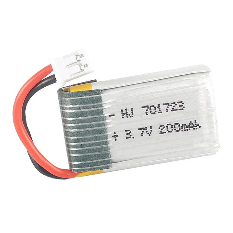 1-20pcs 3.7v 200mah 701723 LIPO Battery For H36 E010 E010C E011 E013 F36 NH010 RC Quadcopter Spare parts 3.7 v battery