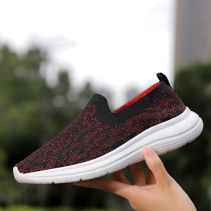 

New Style Of Flying Mesh Shoes Comfortable Women's Shoes Casual Fashionable Sports Shoes For Women Mother Shoes For Women
