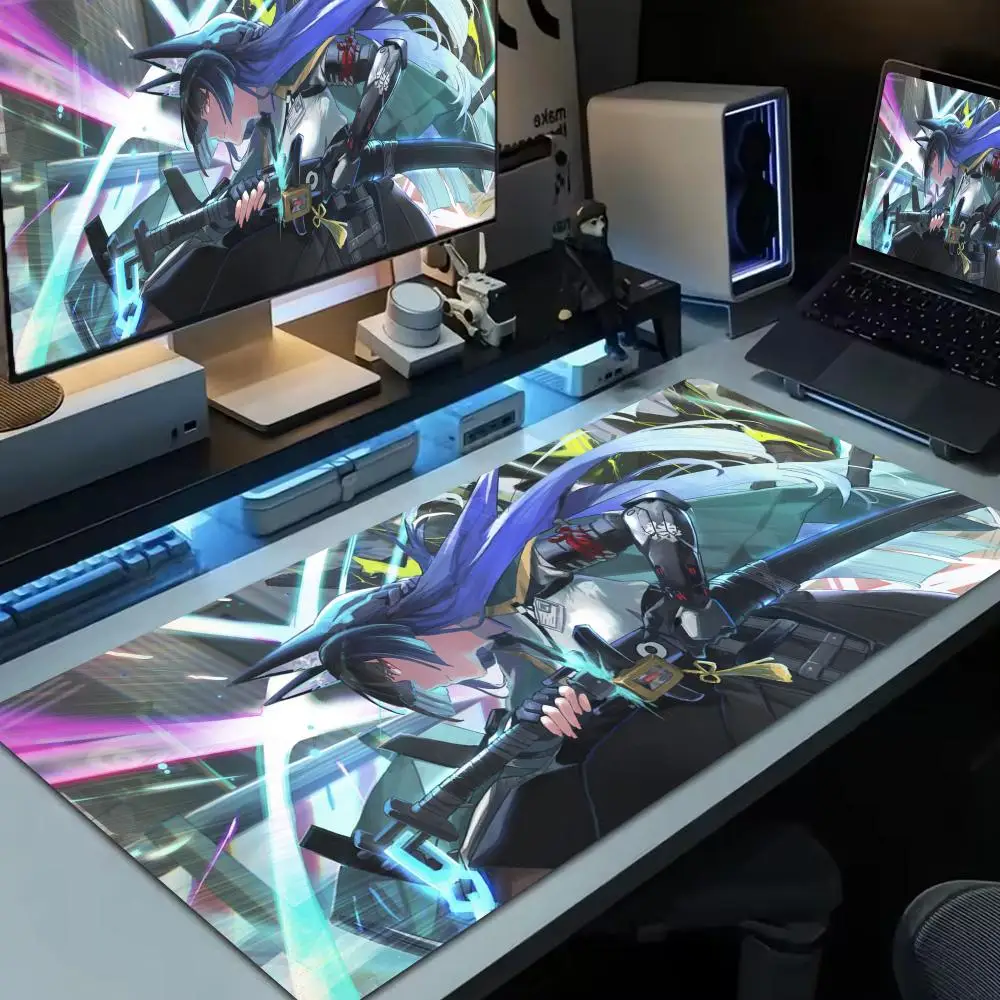 

Miyabi Hoshimi Large Computer Mouse Pad Office Accessories XXL Pc Gamer Non-slip Deskmat Mousepad Keyboard Rubber Game Rug