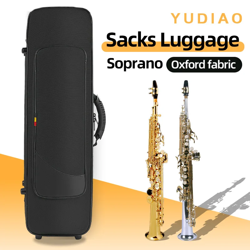 Lightweight Straight Tube Integrated Bag, Split-Type B-Flat Tenor Saxophone Case, Shoulder Bag, Handbag, Box