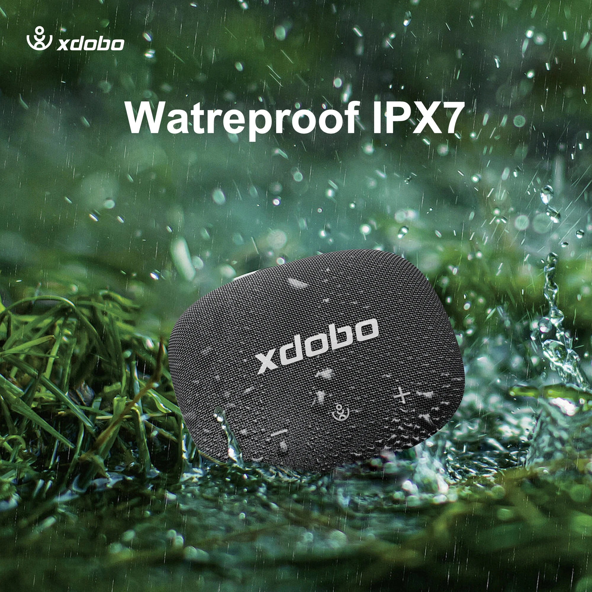 XDOBO 1996 II سمّاعات بلوتوث محمول خارجي مكبر صوت لاسلكي 5 واط قوة الإخراج 30 ساعة حياة طويلة للغاية IP7 مقاومة للماء