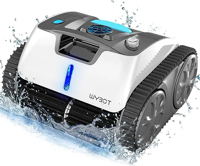 WYBOT Robot pulitore per piscine senza fili, aspirazione ultra forte, aspirapolvere per piscina con pianificazione di percorsi intelligente, dura