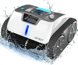 WYBOT Robot pulitore per piscine senza fili, aspirazione ultra forte, aspirapolvere per piscina con pianificazione di percorsi intelligente, dura 110 minuti