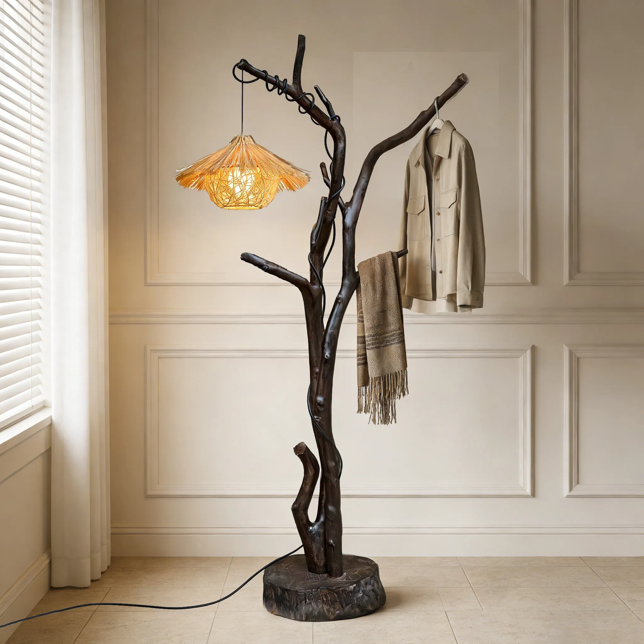 

Metallic Luxury Coat Rack Multi Purpose Clothes Hanging Hanging Coat Rack Nordic Style Design Porte Manteaux Cabinet Furniture